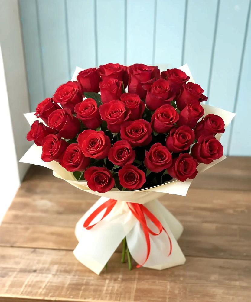 Букет 29 Красных роз в Первомайском Республики Адыгея