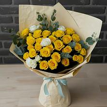 Букет цветов из:  Розы #REPLACE_PRED# Первомайском Республики Адыгея