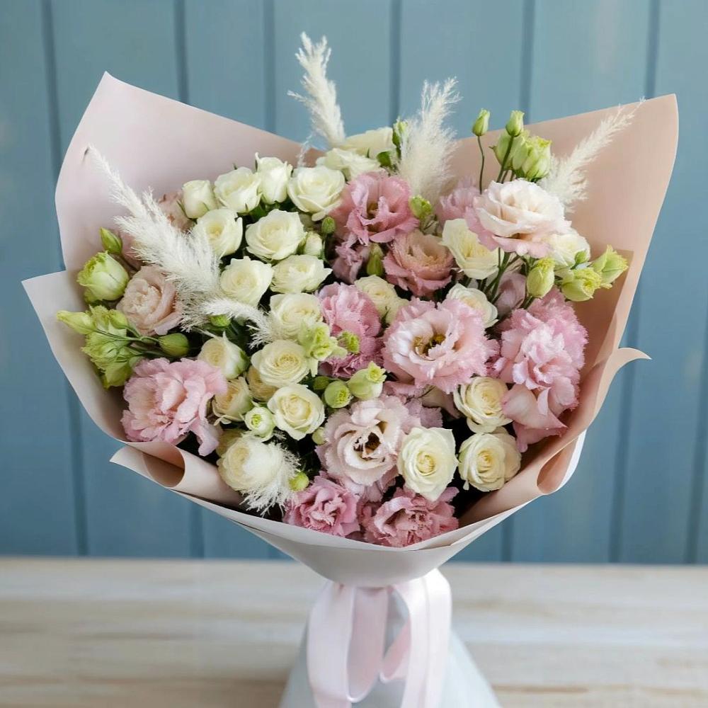 Букет цветов из: Альстромерии и Розы в Первомайском Республики Адыгея