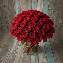 Букет 55 Красных роз Фридом #REPLACE_PRED# Первомайском Республики Адыгея