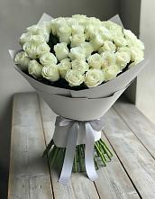 Букет 35 Белых роз в Первомайском Республики Адыгея