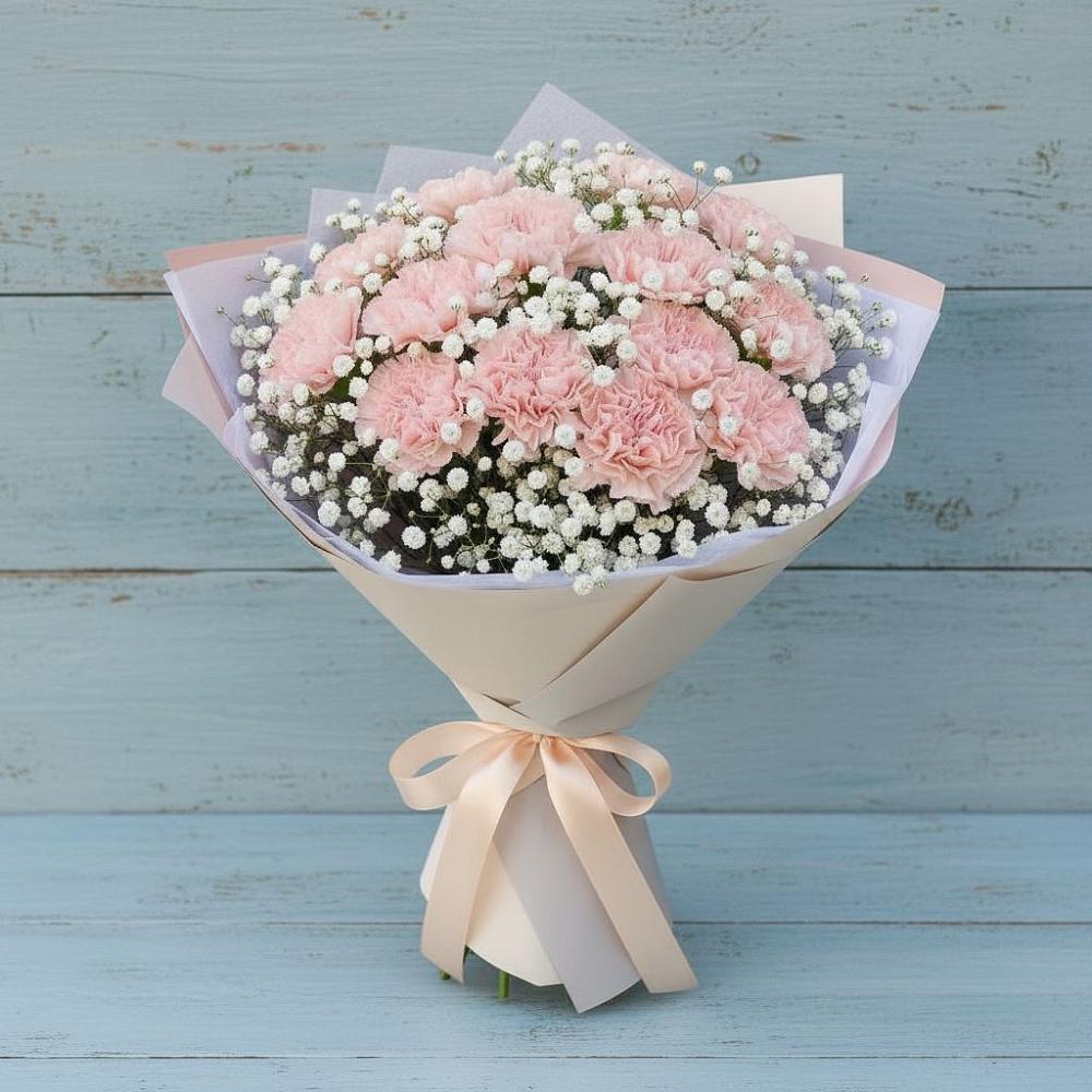 Букет цветов из: Гвоздики в Первомайском Республики Адыгея