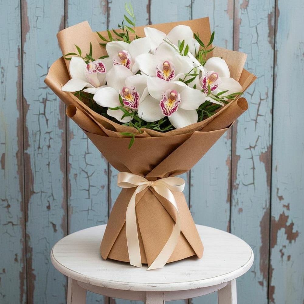 Букет цветов из: Орхидеи и Розы в Первомайском Республики Адыгея