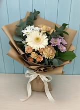 Букет цветов из:  Герберы и Хризантемы в Первомайском Республики Адыгея