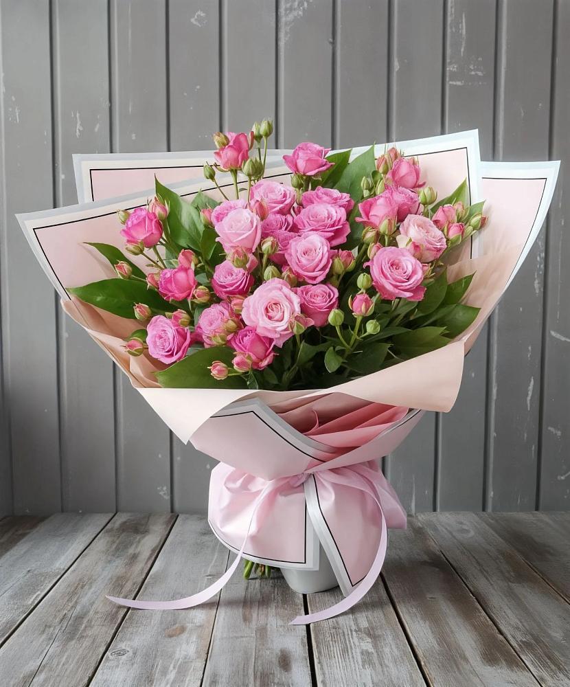 Букет Розовый кустик в Первомайском Республики Адыгея