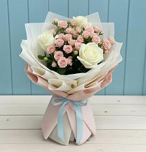 Букет цветов из:  Розы в Первомайском Республики Адыгея