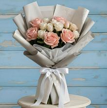 Букет цветов из:  Розы в Первомайском Республики Адыгея