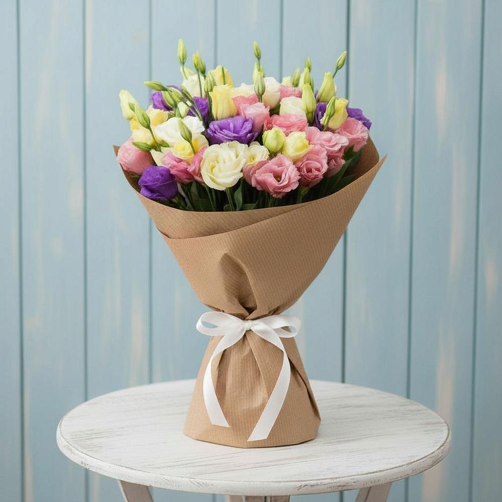 Букет цветов из: Лизиантусы в Первомайском Республики Адыгея