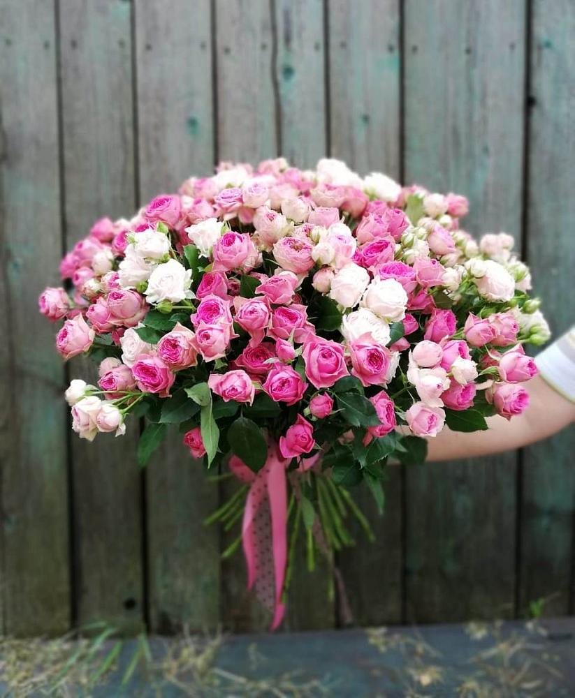 Букет Розовые кустовые розы Натали и Лав Лидия в Первомайском Республики Адыгея