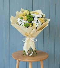 Букет цветов из:  Хризантемы и Розы в Первомайском Республики Адыгея