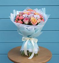 Букет цветов из:  Хризантемы и Розы #REPLACE_PRED# Первомайском Республики Адыгея