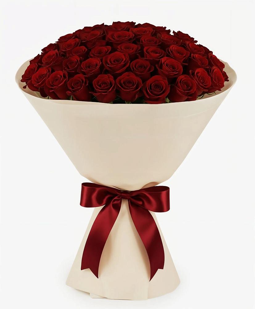 Букет 101 Бордовая роза Блэк Бакарра в Первомайском Республики Адыгея