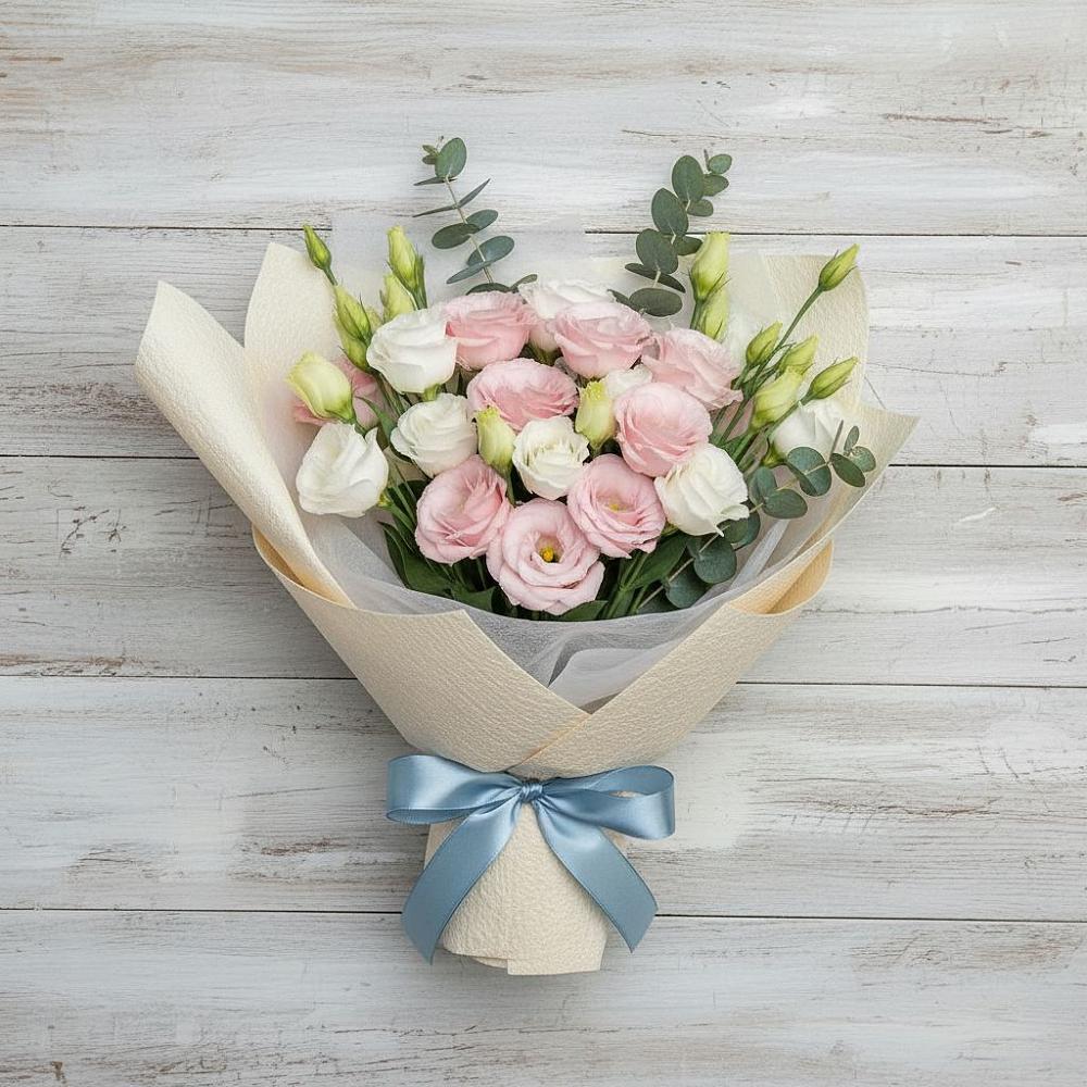 Букет цветов из: Лизиантусы в Первомайском Республики Адыгея